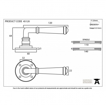 Pewter Regency Lever On Rose